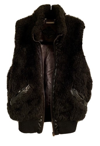 Jou Jou Girl's Size 14/16 Black Faux 