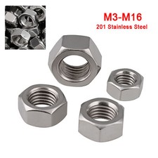 M3M4M5M6M8M10M12M14M16 SUS Stainless Steel Hex Full Nut Hexagon Nuts Din 934
