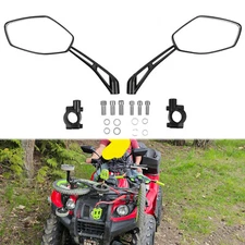 Motorcycle E-Mark Rear View Side Mirrors For Yamaha Kodiak 450 / Grizzly 350 ATV