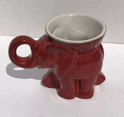1976  GOP Republican Party FRANKOMA Elephant Mug Red