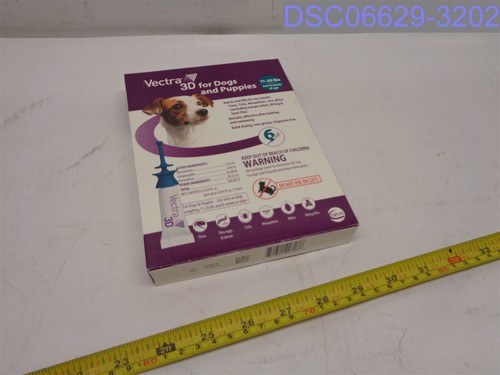 (6 Pack) -Vectra 3D SM 11-20 Lbs For Dogs Flea/Tick SKU# 851321007076