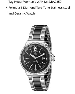 TAG HEUER Formula 1 WAH1212 Diamond Bezel black Dial Quartz Ladies Watch_823658 WAH1212.BA0859 TAG Heuer Formula One F-1 Ladies Ceramic  main image 3