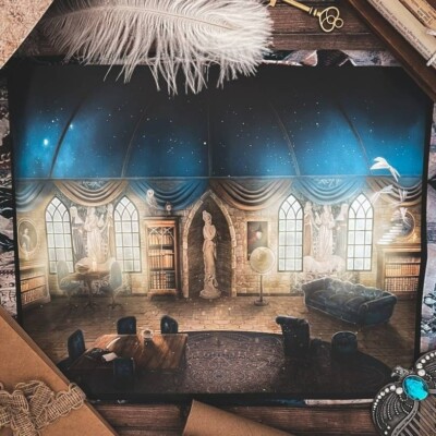 Wizarding Trunk Ravenclaw Common Room Painting Poster/Print House Pride NIP