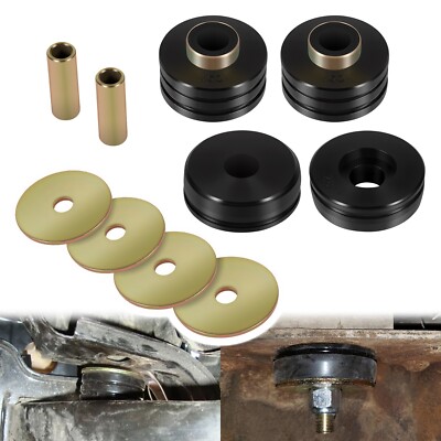 9.4102G Universal Polyurethane Body Mounts Bushings Isolators (Black, 2 Sets)