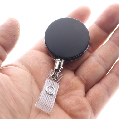 2 Pack - Heavy Duty Metal Retractable Badge Reels w STEEL Cable by Specialist ID - Picture 2 of 7