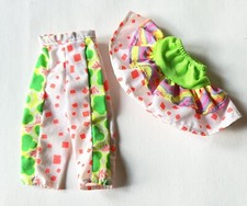 Lot Of 2 Barbie Doll Hawaiian Fun fashion Pants 7254 And Skirt 7261