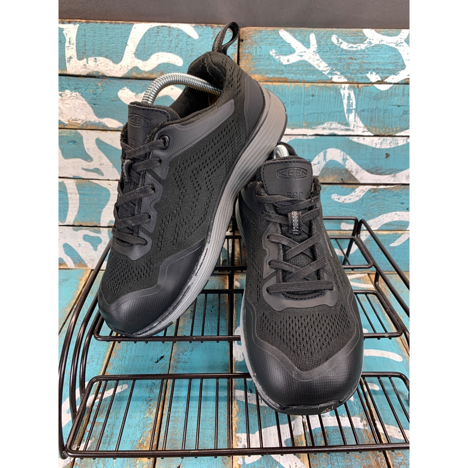 Keen Utility ASTM F2892 18 SD35 donna 8M Scarpe a maglia nere