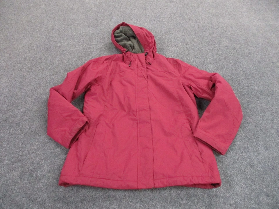 LL Bean Chaqueta Adulto S Rojo Forrado de Vellón Granero Abrigo Camping Pesado Para Mujer Foto 2 de 4