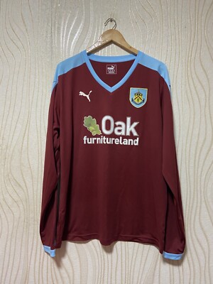BURNLEY 2015 2016 HOME FOOTBALL SHIRT SOCCER JERSEY LONG SLEEVE PUMA sz XL MEN
