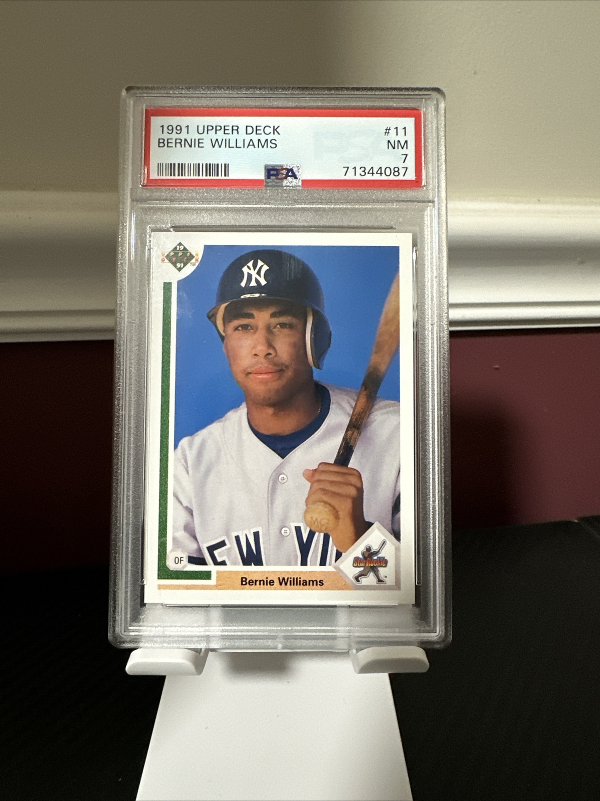 1991 UPPER DECK #11 BERNIE WILLIAMS PSA 7 YANKEES ROOKIE CARD RC | eBay