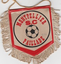 Ancien petit fanion avec Canetille Montpellier SC Paillade rare fanion vintage