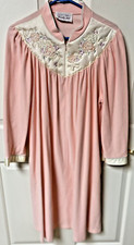 VANITY FAIR Robe Velour Zip Womens Sz L Vintage