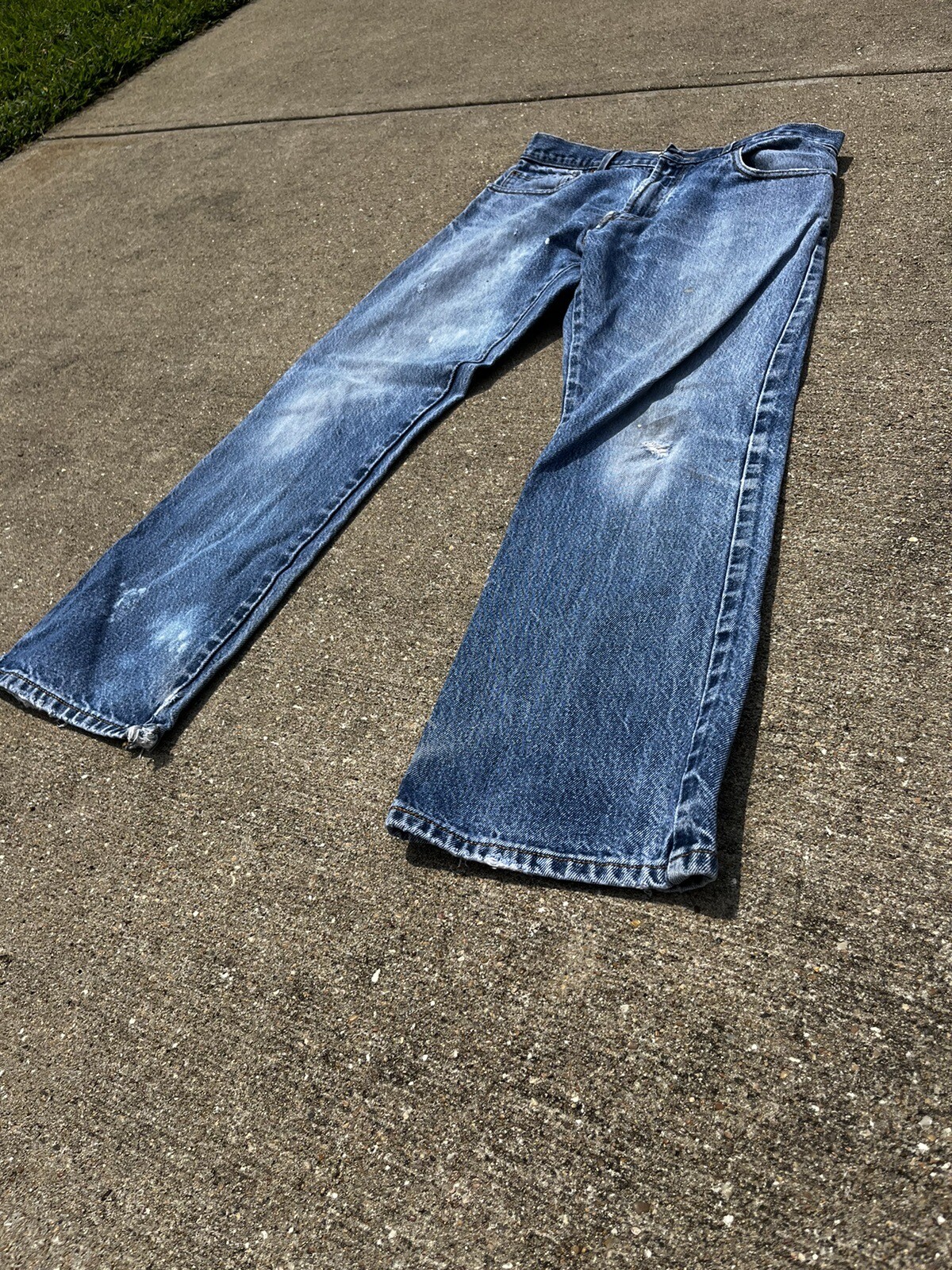 Levis 517 Jeans 33x30 Vintage Blue Denim Jeans Boot C… Gem