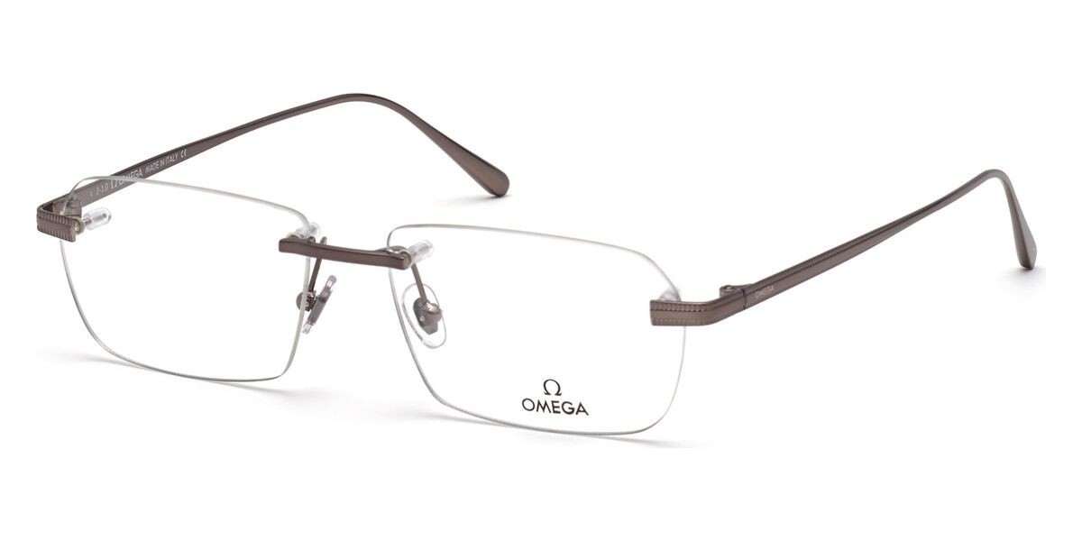 Металлическая оправа для оптических очков OMEGA OM5015-H 008 Gunmetal без оправы 56-16-145 RX