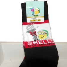 Minions Christmas Crew Socks 2 Pair