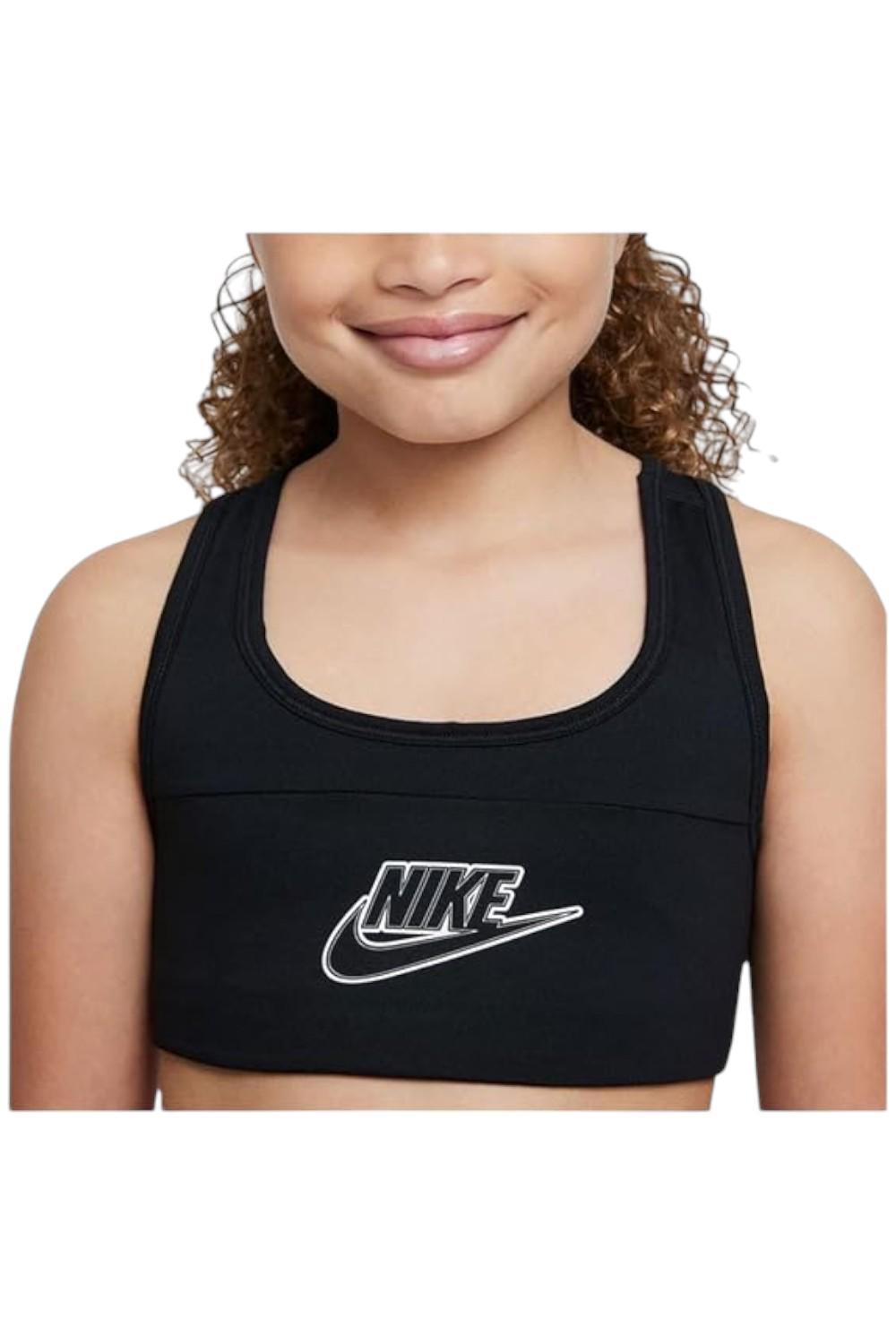 Бюстгальтер Nike Kids Girl Swoosh Futura Черныйбелый 3590₽