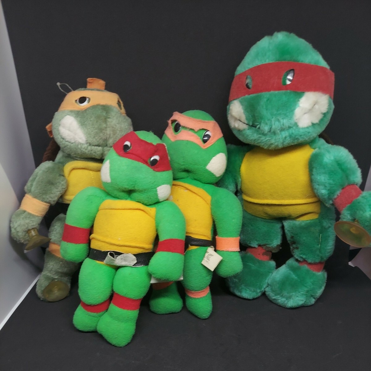 TMNT Teenage Mutant Ninja Turtles lot of 4 vintage plush
