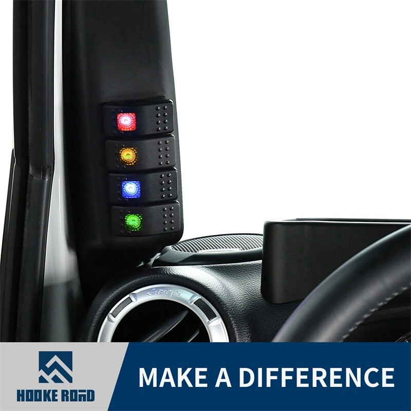 A-pillar 4-switch Panel For Wrangler JK U-Box A-Pillar 4-Switch - Foto 4