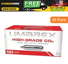 Umarex High-Grade CO2 Cartridges for Pellet Guns BB Guns and Airsoft Guns 50pack