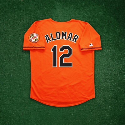 Roberto Alomar Baltimore Orioles Men's Alternate Orange Jersey w/ Team Patch