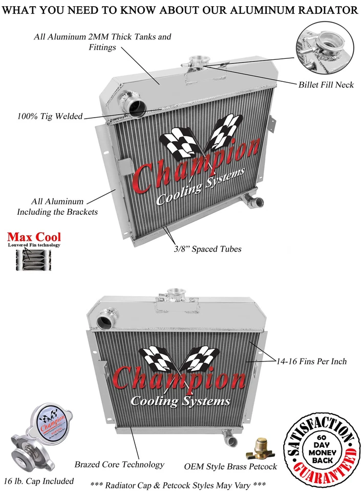 Dodge C-1 1954 3 filas radiador CA  Foto 3 de 4