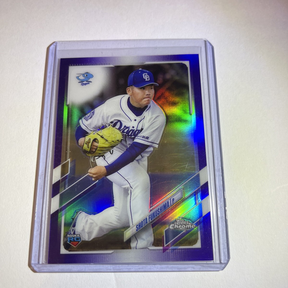 2021 Topps NPB Shota Fukushima #95 Purple Foil /299 Rookie RC