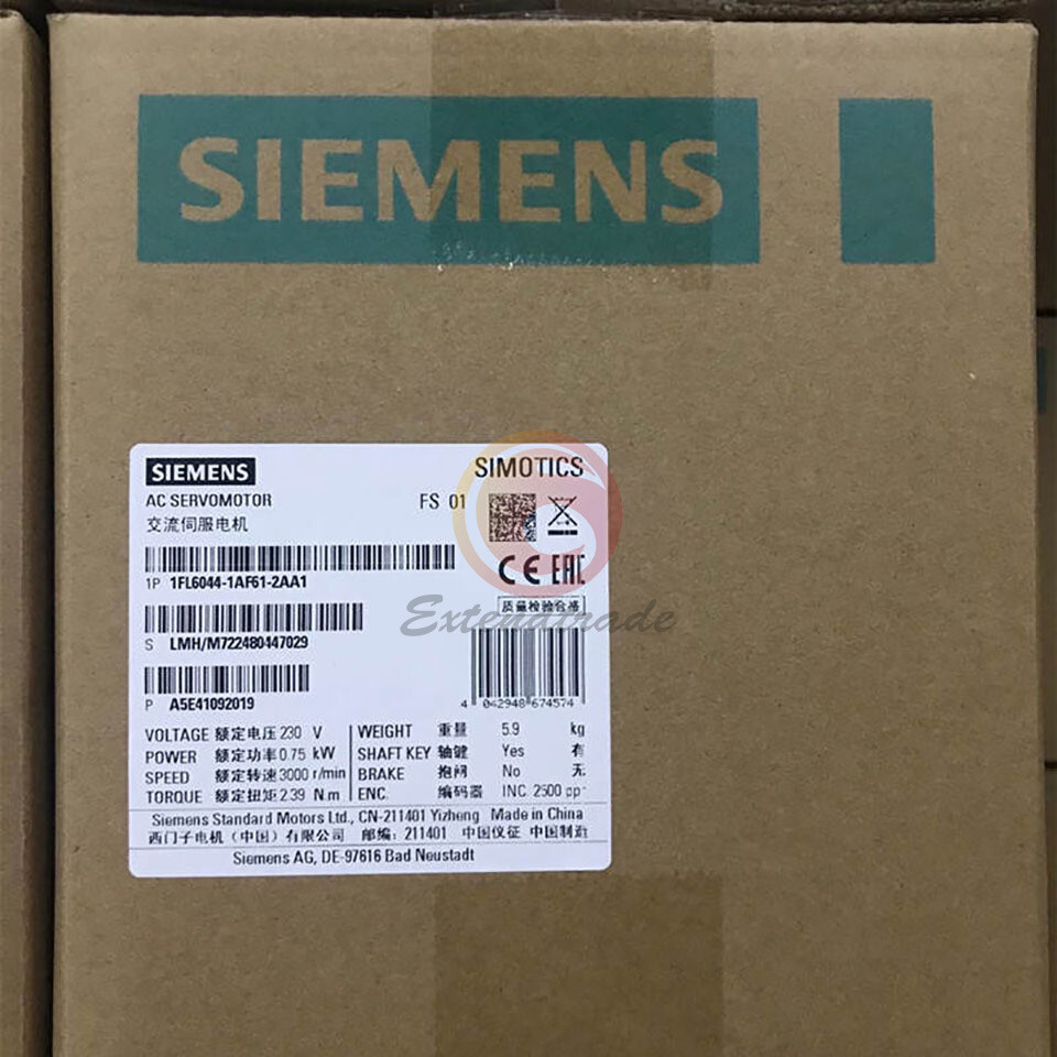 1PC SIEMENS SERVO MOTOR 1FL6044-1AF61-2AA1 NEW