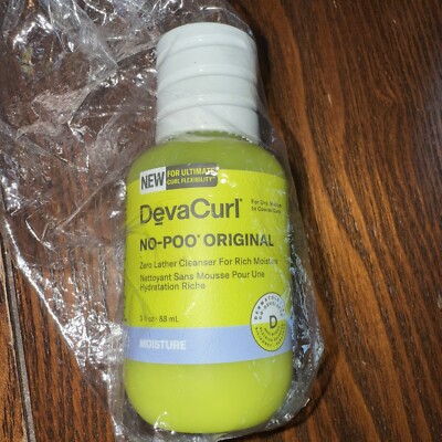 DevaCurl No-Poo Original Zero Lather Cleanser For Rich Moisture, 3 fl. oz.