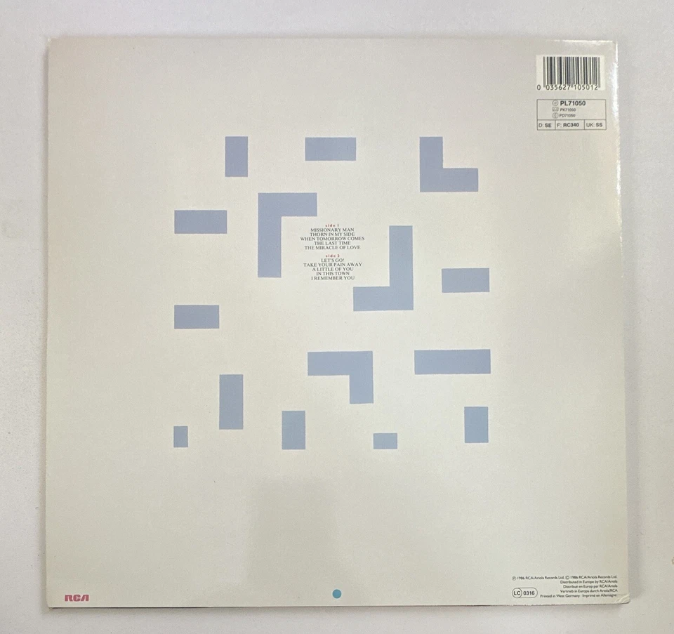 Eurythmics - Revenge ~ Vinyl LP Record 80s Pop + Inner Lyric NM / NM - Image 3 of 4