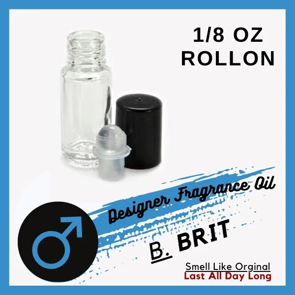 B. Brit for Men Designer Fragrance Oil - 1/8 oz. Travel-Size Bottle - Image 2 of 2