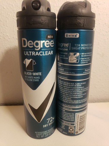 Degree Men Ultraclear Dry Spray Antiperspirant Deodorant Fresh 3.8 oz Pack of 2 - Picture 3 of 4