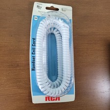 RCA Phone Cord 25 ft White Handset Coil Cord TP282WN New old stock 2008