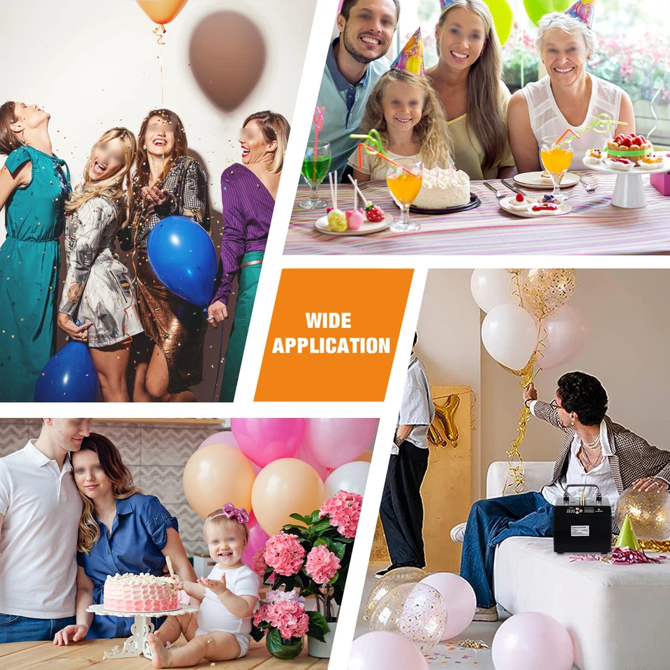 B231 Portable Electric Balloon Pump Balloon Inflator Air Blower Update USED - image 4 of 4