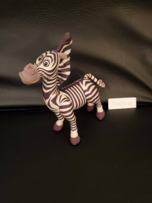 Marty Zebra Madagascar 8'' Plush Stuffed Animal Teddy Bear Beanie