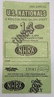 US NATIONALS WINSTON DRAG RACING NHRA TICKET SEPTEMBER 1993 INDIANAPOLIS RACEWAY