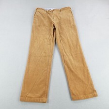 Vintage Polo Ralph Lauren Pants Mens 36x32 Brown Corduroy Classic Fit Chino Flex