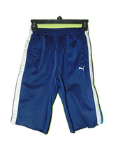 Preowned Puma Blue Cutoff Sweat Shorts Large Boys
