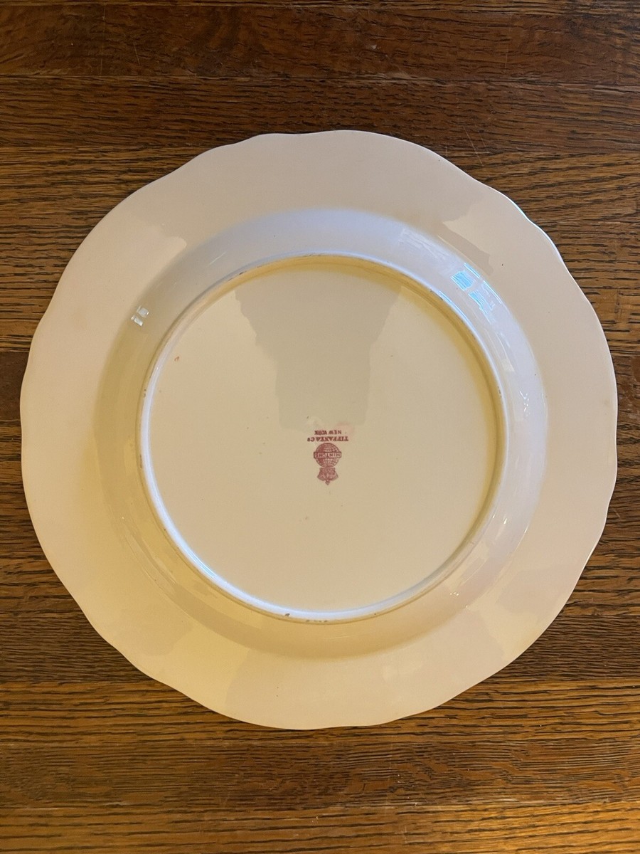 Antique Minton Plate Raised Design with Gold Edge 10” old red mark