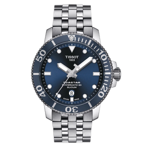 Tissot SeaStar 1000 PowerMtic 80 Silicium Blue Dial Men Watch T120.407.11.041.01 | eBay