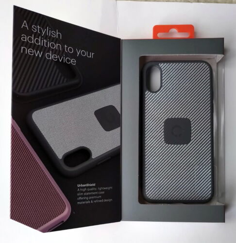 Cygnett UrbanShield Silver Lightweight Carbon Fibre Case Cover for iPhone X / XS - Picture 1 of 5