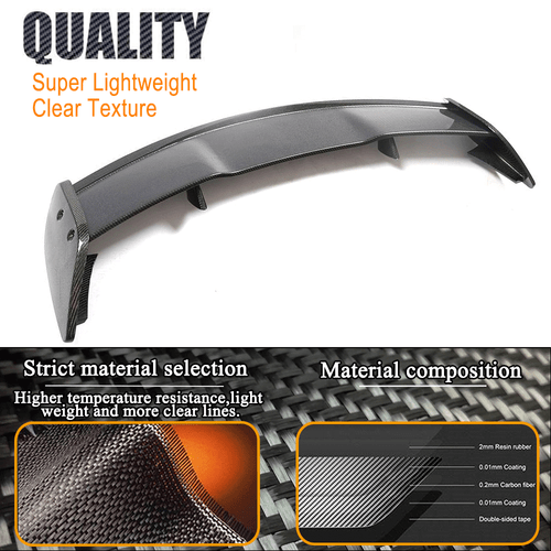 REAL CARBON Rear Roof Window Spoiler Fit for Benz X156 GLA200 GLA250 GLA45 - Picture 8 of 12