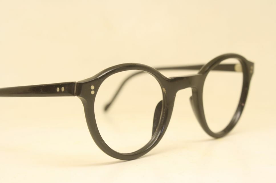 Black Unused Vintage Eyeglasses Frames NOS Antique Glasses eBay