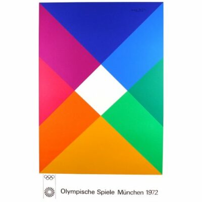 MAX BILL 72 Original Munich Olympic poster Ed2 40