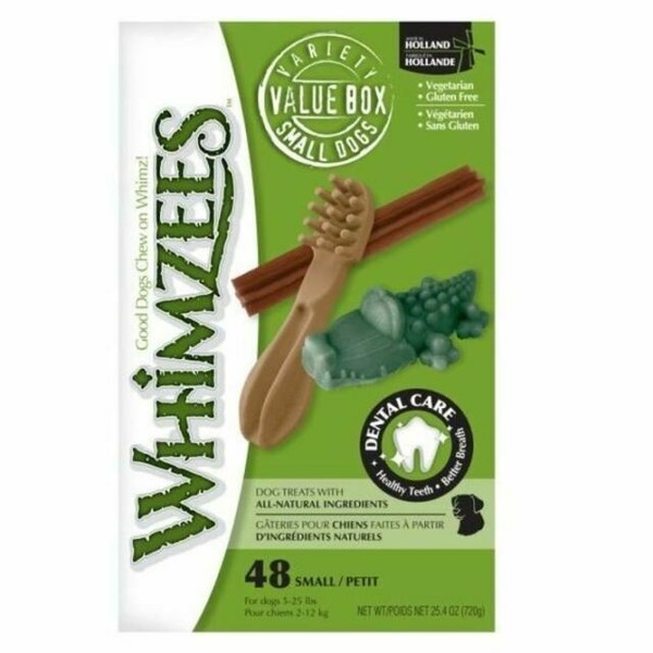 WHIMZEES 48 Mixed Variety Small Dog Chews Treats Dental Care Natural