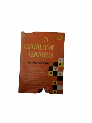 Gamut Of Games Sid Sackson 1969 Hardcover Mathematical Brain Games