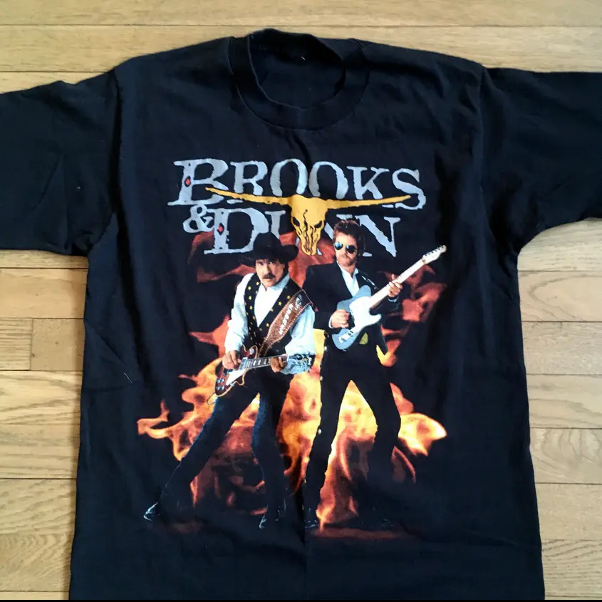 Døde i verden Watt Rengør rummet Vintage Brooks &amp; Dunn Electric Rodeo tour T-Shirt Black Unisex S-3XL |  eBay