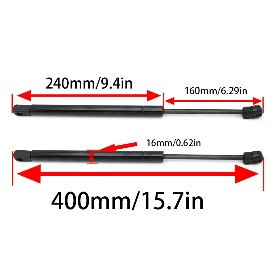 Vehicle Front Bonnet Gas Boot Struts Hood Lift Support For Hummer H3 2006-2010 - Image 3 of 4