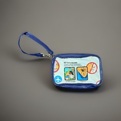 TransVersion Loop NYC Airline Travel Humor Wallet Wristlet Cosmetic Bag Mirror