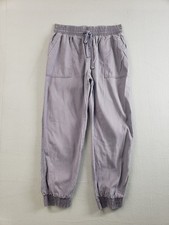 A New Day Women Jogger Pant M Light Blue Elastic Waist Drawstring Pull On Casual