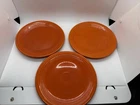 FIESTA Fiestaware 3 Original Red Orange 7.5" Salad Plate Retro Art Deco Vintage
